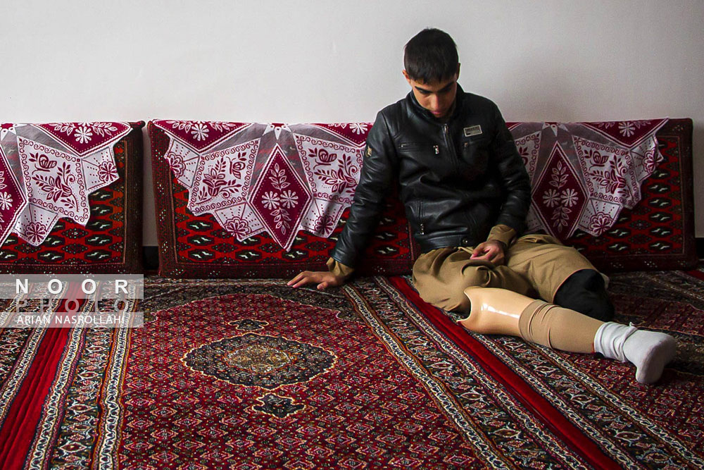یکی از نوجوانان قربانی آلوده به میادین مین در مریوان کردستان
