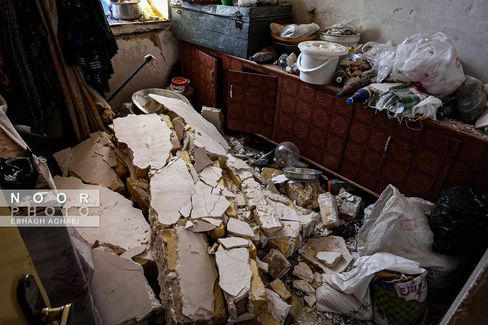 مناطق زلزله زده شهر سی سخت از استان کهگیلویه و بویراحمد