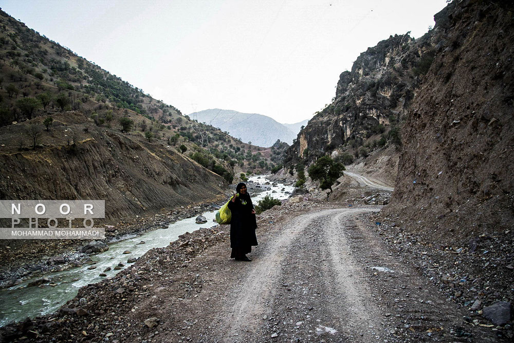 جاده های صعب العبور مناطق محروم ذلقی غربی شهرستان الیگودرز استان لرستان
