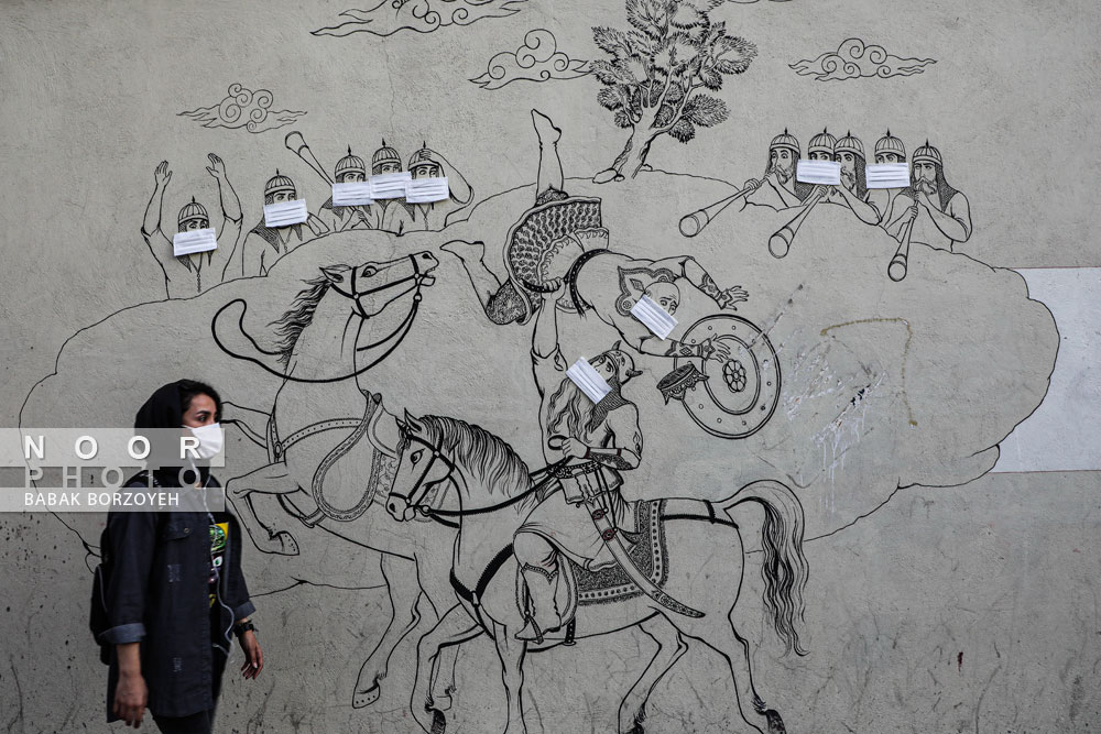 ماسک بر تصویرگری شاهنامه فردوسی در تهران