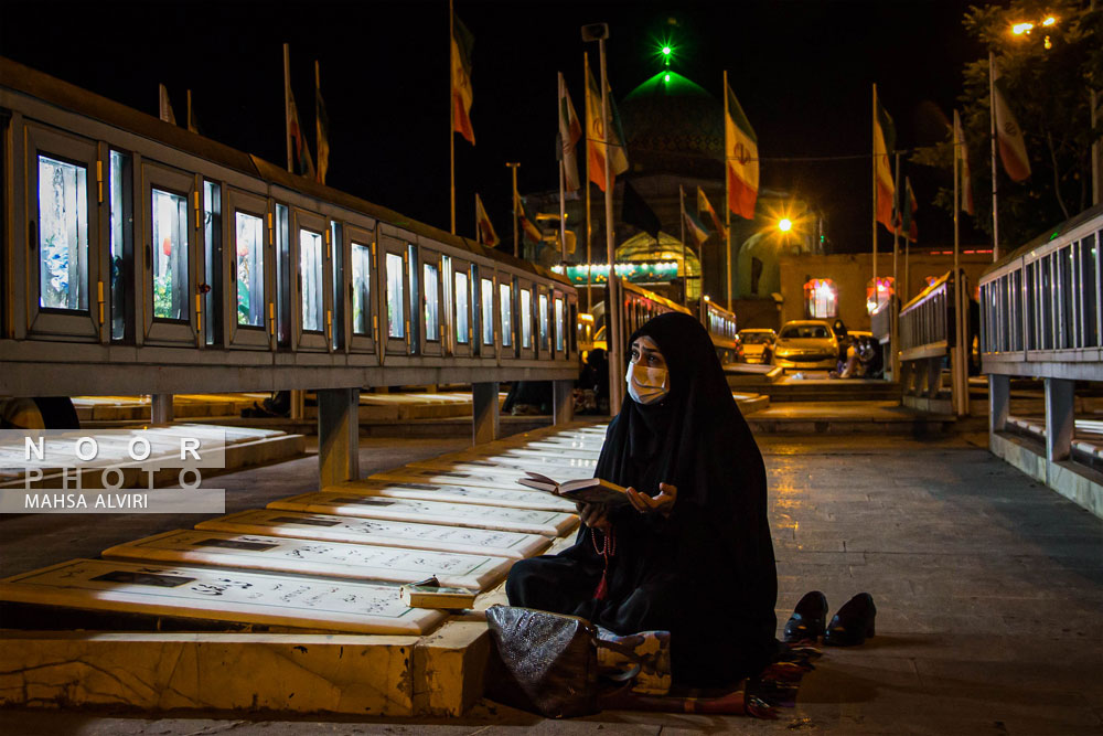 مراسم احیا شب بیست و یکم  لیالی قدر ماه رمضان در قزوین