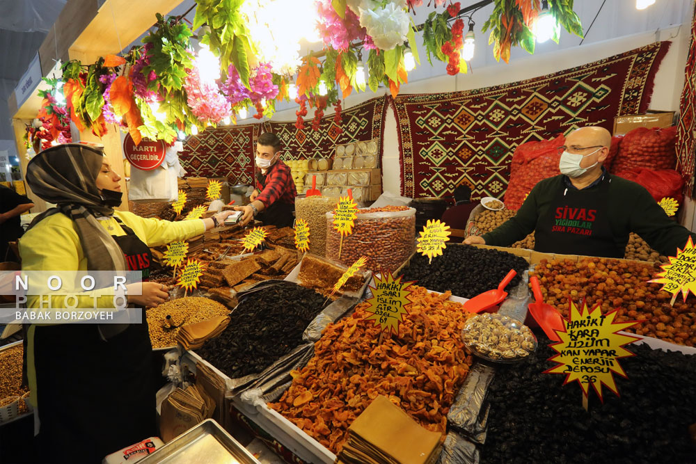 عرضه محصولات فرهنگی و محصولات کشاورزی شهر سیواس ترکیه