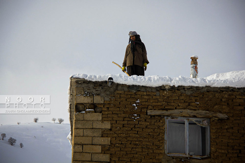 یکه تازی برف در مریوان کردستان