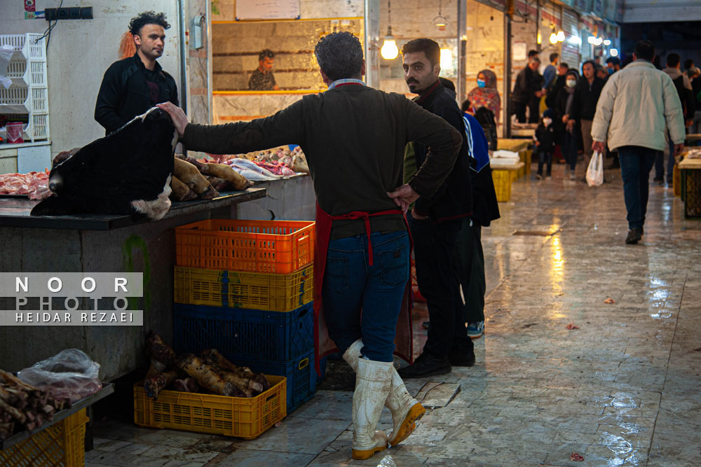 بازار گوشت و ماهی گرگان