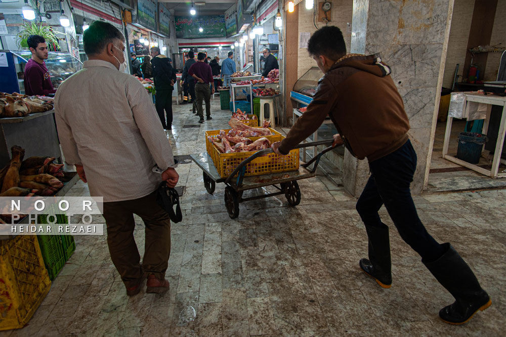 بازار گوشت و ماهی گرگان