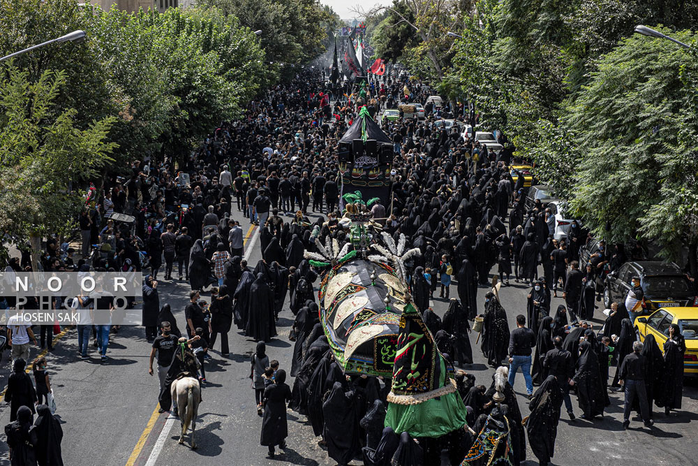 آئین عزاداری سومین روز شهادت حضرت اباعبدالله الحسین (ع) در تهران